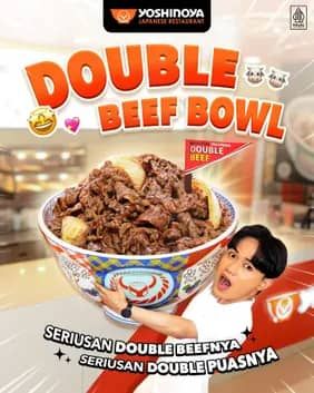 Promo Harga Double Beef Bowl  - Yoshinoya