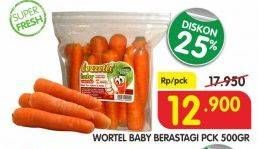 Promo Harga Wortel Baby Berastagi 500 gr - Superindo