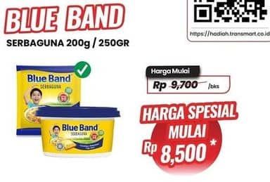 Promo Harga Blue Band Margarine Serbaguna  - Carrefour