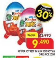 Promo Harga Kinder Joy Chocolate Crispy Girls, Boys 20 gr - Superindo