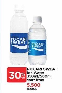 Promo Harga Pocari Sweat Minuman Isotonik Ion Water 350 ml - Watsons