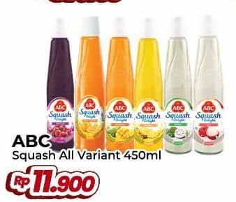 Promo Harga ABC Syrup Squash Delight All Variants 460 ml - Yogya