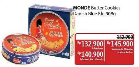 Promo Harga Monde Butter Cookies 908 gr - Alfamidi