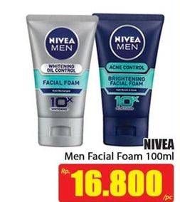 Promo Harga NIVEA MEN Facial Foam 100 ml - Hari Hari