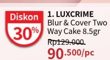 Promo Harga Luxcrime Blur & Covered Two Way Cake In Custard  - Guardian