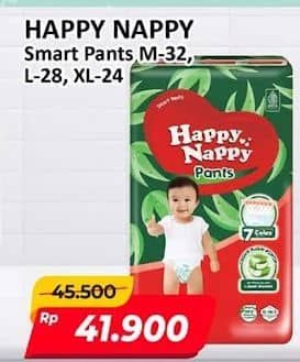 Promo Harga Happy Nappy Smart Pantz Diaper M32, L28, XL24 24 pcs - Alfamart