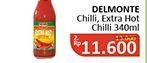 Promo Harga DEL MONTE Sauce Chilli, Extra Hot Chilli 340 ml - Alfamidi
