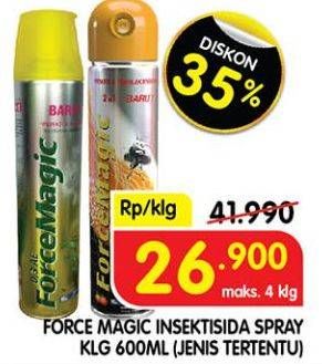 Promo Harga Force Magic Insektisida Spray 600 ml - Superindo