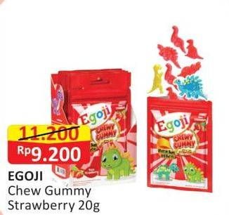 Promo Harga EGOJI Chewy Gummy Strawberry 20 gr - Alfamart