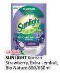 Promo Harga Sunlight Pencuci Piring Korean Strawberry, Extra Lembut, Biocare Nature 600 ml - Alfamidi