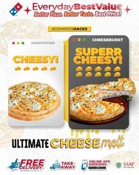 Promo Harga Dominos Cheesy Pizza  - Domino Pizza