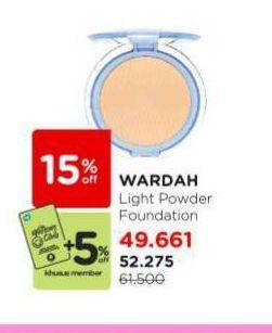 Promo Harga Wardah Lightening Powder Foundation 12 gr - Watsons