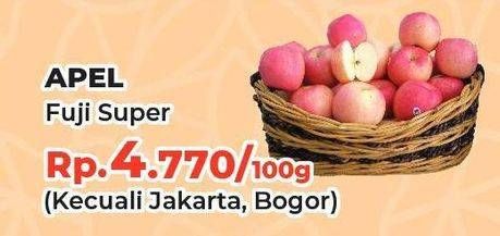 Promo Harga Apel Fuji Super per 100 gr - Yogya