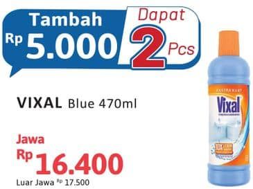 Promo Harga Vixal Pembersih Porselen Blue Extra Kuat 470 ml - Alfamidi