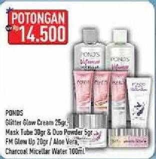Promo Harga POND'S Glitter GLow/Glow Up Cream/Vitamin Micellar Water  - Hypermart