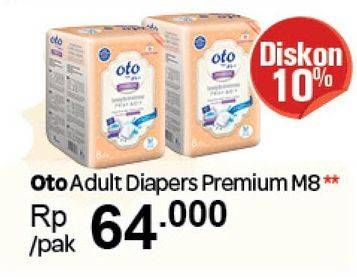 Promo Harga OTO Adult Diapers Premium M8  - Carrefour
