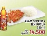 Promo Harga Ayam Geprek + TEH PUCUK HARUM Minuman Teh 350ml  - LotteMart