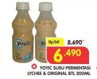 Promo Harga YOYIC Probiotic Fermented Milk Drink Lychee, Original 200 ml - Superindo