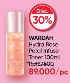 Promo Harga Wardah Hydra Rose Petal Infused Toner 100 ml - Guardian