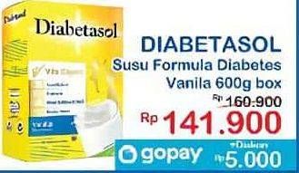 Promo Harga Diabetasol Special Nutrition for Diabetic Vanilla 600 gr - Indomaret