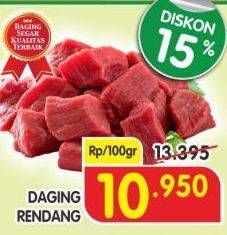 Promo Harga Daging Rendang Sapi per 100 gr - Superindo