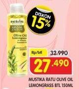 Promo Harga MUSTIKA RATU Olive Oil Lemon Grass 150 ml - Superindo