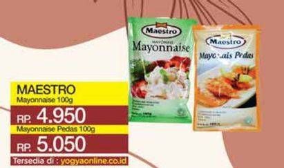 Promo Harga Maestro Mayonnaise Pedas 100 gr - Yogya