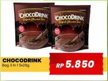Promo Harga Choco Drink Belgian Chocolate Taste per 5 sachet 28 gr - Yogya