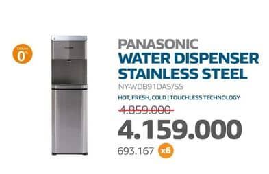 Panasonic NY-WDB91DAS Water Dispenser  Diskon 14%, Harga Promo Rp4.159.000, Harga Normal Rp4.859.000, Cicilan Rp. 693.167 x 6