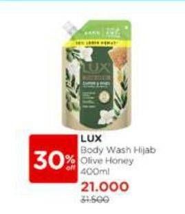 Promo Harga LUX Body Wash Hijab Series Olive Honey 400 ml - Watsons