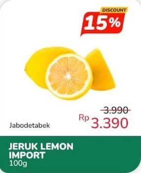 Promo Harga Lemon Import per 100 gr - Indomaret