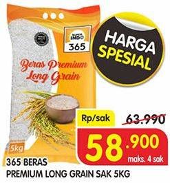 Promo Harga 365 Beras 5 kg - Superindo