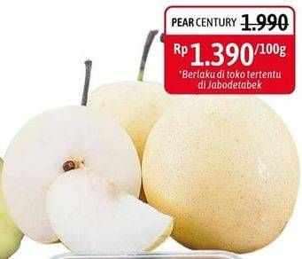 Promo Harga Pear Century per 100 gr - Alfamidi