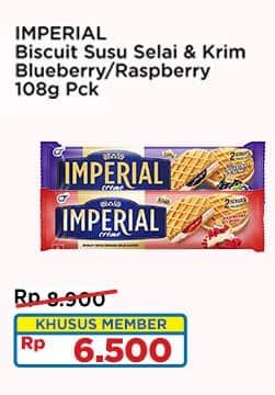 Promo Harga Imperial Creme Cream Blueberry, Raspberry 108 gr - Indomaret