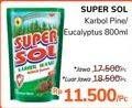 Promo Harga SUPERSOL Karbol Wangi Pine 800 ml - Alfamidi
