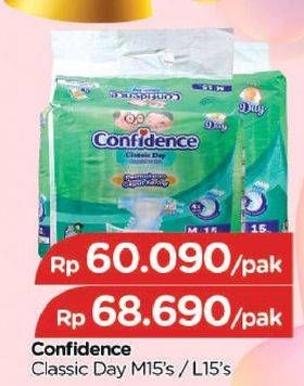 Promo Harga Confidence Adult Diapers Classic Day M15  - TIP TOP