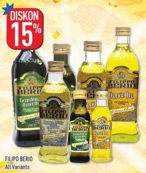 Promo Harga FILIPPO BERIO Olive Oil All Variants  - Hypermart