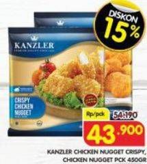 Promo Harga Kanzler Chicken Nugget Original, Crispy 450 gr - Superindo