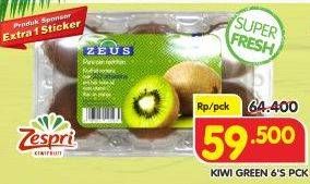 Promo Harga Kiwi Green 6 pcs - Superindo