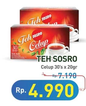Promo Harga Sosro Teh Celup per 30 pcs 2 gr - Hypermart