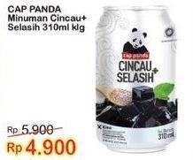 Promo Harga CAP PANDA Minuman Kesehatan Cincau Selasih 310 ml - Indomaret
