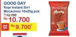 Promo Harga Good Day Instant Coffee 3 in 1 per 10 sachet 20 gr - Indomaret