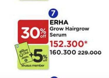 Promo Harga Erhair Hairgrow Serum 7 pcs - Watsons