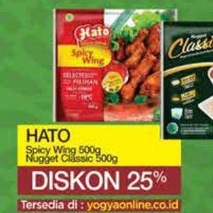 Hato Spicy Wing 500g, Nugget Classic 500g