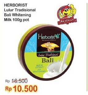 Promo Harga HERBORIST Lulur Tradisional Bali Milk 100 gr - Indomaret