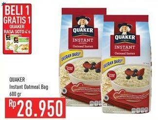 Promo Harga Quaker Oatmeal Original 600 gr - Hypermart