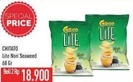 Promo Harga Chitato Lite Snack Potato Chips Seaweed 68 gr - Hypermart