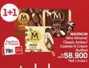 Promo Harga Walls Magnum Mini Almond, Classic Amber, Cookies N Cream per 6 pcs 45 ml - LotteMart