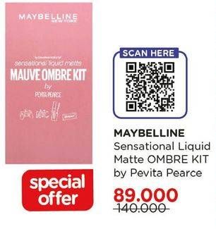 Promo Harga MAYBELLINE Sensational Liquid Matte Ombre Kit  - Watsons