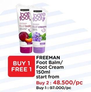 Promo Harga Freeman Bare Foot Softening Foot Balm Peppermint Plum, Soothing Foot Cream 150 ml - Watsons